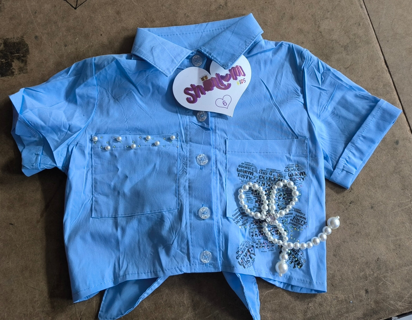 OSO PRENDEDOR PERLA BLUSA / Ref. B067