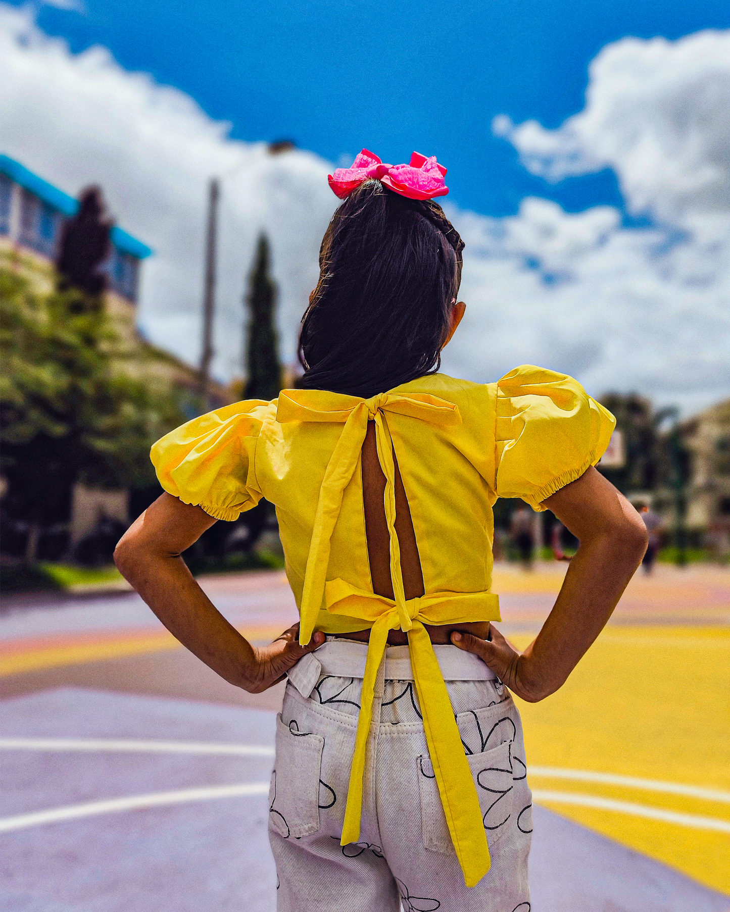 FLOWERS BLUSA